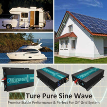 WZRELB Pure Sine Wave Power Inverter 2500 Watt Continuous / 5000 Watt Peak 36V DC to 120V AC Off Grid Power Converter for Camping RV Vehicle