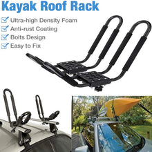 poueae Kayak Carrier Rack J -Bar Rack for Canoe Kayaks Surfboard and Ski Board Mount on Car Roof Crossbar(2 Pair)