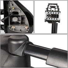 Right Side Black Power Heated Telescoping Rear View Side Towing Mirrors Replacement for Silverado Sierra GMT900 07-14
