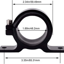 EVIL ENERGY 50mm car Oil/Fuel/Gas Pump Mounting Bracket Single Filter Clamp Cradle Black