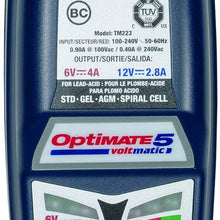 OptiMate 5 VoltMatic 8-step 6V/12V 2.8A Sealed Battery Saving Charger & Maintainer