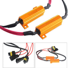BSLighting Pair HB4 9006 LED DRL Fog Light CANBUS 50W 6Ohm Load Resistors Harness Decoder
