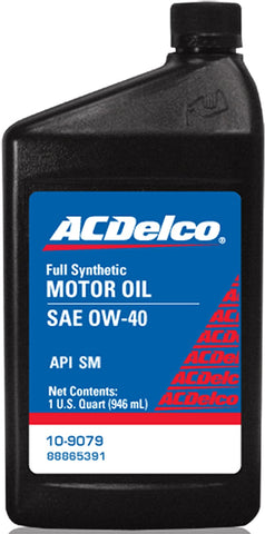 ACDelco 10-9079 0W-40 Synthetic Motor Oil - 1 qt