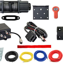 SuperATV Heavy Duty Winch Mounting Plate for Can-Am Maverick X3 (2017+) - 5000 lb. Black Ops Winch Included!