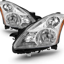 Fits 2010 2011 2012 Altima 4Door Sedan [Halogen Models] Chrome Headlights Headlamp Left Driver + Right Passenger Pair