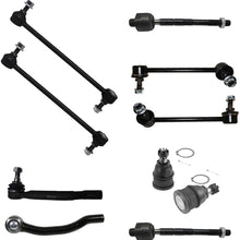 Detroit Axle - 10PC Front and Rear Sway Bar Link, Lower Ball Joint, Inner and Ourter Tie Rod Suspension Kit for 2001-2005 Acura MDX - [2003-2005 Honda Pilot]