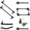 Detroit Axle - 10PC Front and Rear Sway Bar Link, Lower Ball Joint, Inner and Ourter Tie Rod Suspension Kit for 2001-2005 Acura MDX - [2003-2005 Honda Pilot]