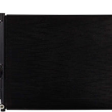VioletLisa All Aluminum Air Condition Condenser 1 Row Compatible with 2005-2012 Tacoma Without Oil Cooler