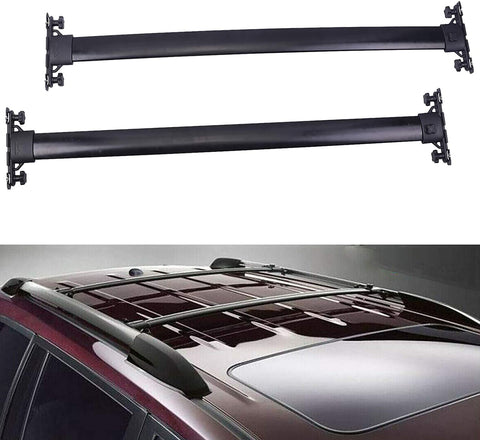 JUEDIMA Black Roof Rack Cross Bars Replacement for 2008 2009 2010 2011 2012 2013 Highlander,Rooftop Luggage Crossbars