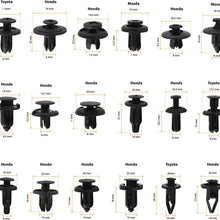 AFA Tooling Replacement for Honda Clips (190 Pcs) - Most Popular Sizes and Applications - with Fastener Remover