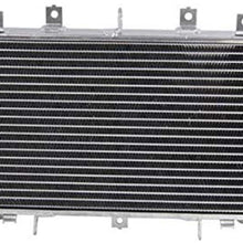 OzCoolingParts OEM Replacement Racing All Aluminum Motorcycle Radiator for 2003-2006 04 05 Kawasaki Z1000 ZR1000A
