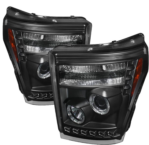 Spyder Auto 5070272 Projector Style Headlights Black/Clear