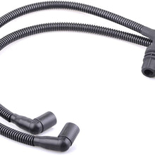 Mallofusa Low Ohm Performance Ignition Coil Spark Plug Wire Cap Compatible for 2011-2017 Polaris Ranger RZR 800 4012888 4012889 (2 Pcs)