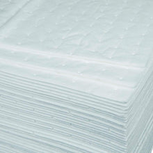 Aain(R) LT011 White Absorbing Heavy Weight Oil-Only Absorbent Mat Pad, Heavy Weight Polypropylene Absorbent Pad, 20" Length x 15" Width, White
