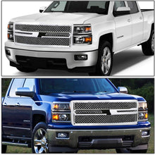 Replacement for Chevy Silverado 1500 GMT K2XX ABS Plastic Mesh Style Grille (Chrome)