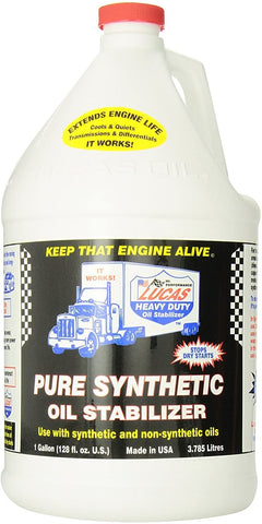 Lucas Oil 10131 Pure Synthetic Oil Stabilizer - 1 Gallon (4 Pack)