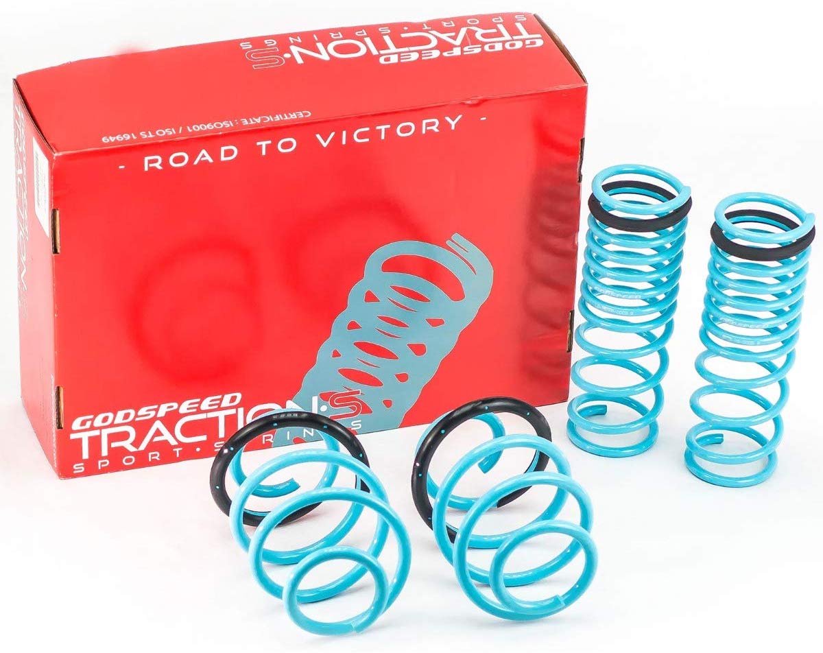 Godspeed LS-TS-HA-0005 Traction-S Performance Lowering Springs, Improve Overall Handling And Steering Response