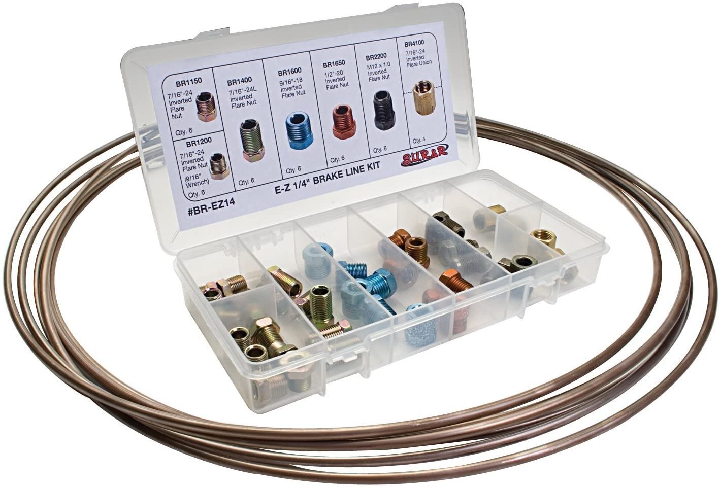 S.U.R. and R Auto Parts BR-EZ14 Brake Line Replacement Kit