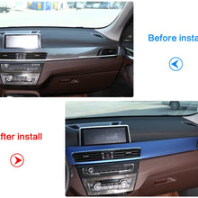 METYOUCAR Left Drive ABS Plastic Car Interior Center Console Protection Panel Cover Trim For BMW X1 F48 2016-2018 (blue)