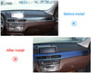 METYOUCAR Left Drive ABS Plastic Car Interior Center Console Protection Panel Cover Trim For BMW X1 F48 2016-2018 (blue)