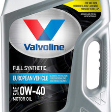 Valvoline European Vehicle Full Synthetic SAE 0W-40 Motor Oil 5 QT