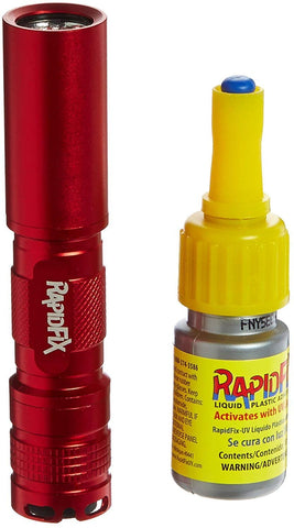 RapidFix UV Liquid Plastic Adhesive with UV Flashlight, 10 mL