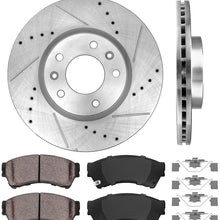 Callahan CDS02100 FRONT 299mm D/S 5 Lug [2] Rotors + Ceramic Brake Pads + Hardware [ fit Fusion MKZ Mazda 6 Milan ]