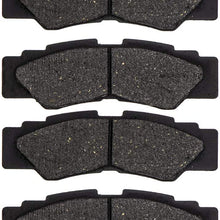 NICHE Rear Left/Right Brake Pad Set For Yamaha 2HC-25806-00-00 Semi-Metallic 2 Pack