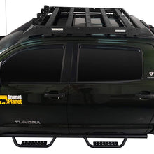 Hooke Road Tundra Roof Rack Cargo Carrier Compatible with Toyota Tundra Crewmax Pickup Truck 2007 2008 2009 2010 2011 2012 2013