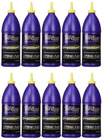 Royal Purple 01301 Max-Gear Synthetic Gear Lube Oil 75W140 Pack of 10 Quarts by Royal Purple