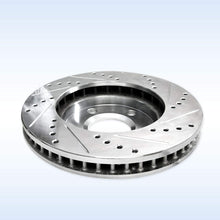 Power Sport Cross Drilled Slotted Brake Rotors and Ceramic Brake Pads Kit -81924 [FRONTS]