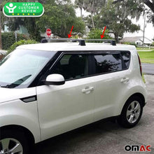 Roof Rack Crossbars Fits KIA Soul 2014-2019 | Luggage Kayak Cargo Hard-Shell Carrier | Aluminum Rooftop of Your Car | Black 2 Pcs.