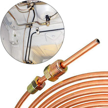 Eastyard 25 Ft. of 3/16 inch Brake Line Copper-Nickel Brake Line Fitting Kit and Flexible Tubing Coil (Includes 16 Fittings) for Car Truck Motor