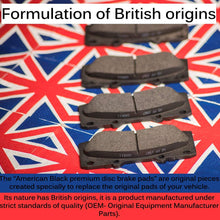 American Black ABD919C Professional Ceramic Rear Disc Brake Pad Set Compatible With BMW 545i 550i 645Ci 650i 740i 740Ld 745Li 750i 750Li M3 M5 - OE Premium Quality - Perfect fit, Quiet and DUST FREE