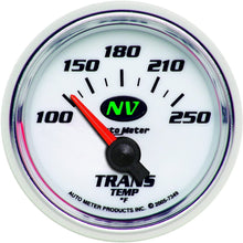 Auto Meter 7349 NV 2-1/16" 100-250 F Short Sweep Electric Transmission Temperature Gauge