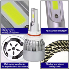 DNA Motoring HID-LED-LB-FAN-H10 Pair of LED Light Bulbs with Cooling Fan