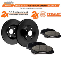Max Brakes Front Elite Brake Kit [ E-Coated OE Rotors + Ceramic Pads ] KT039401 Fits: 2009-2012 Toyota Matrix 2.4L | 2006-2015 RAV4 | 2011-2015 Scion TC