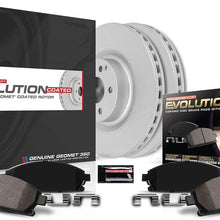 Power Stop CRK3032 Coated Brake Rotor & Ceramic Brake Pads- front