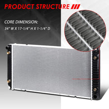 1693 Factory Style Aluminum Radiator Replacement for 92-00 Chevy/GMC C/K Suburban 5.0L/5.7L/7.4L