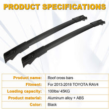 AUXMART Roof Rack Cross Bars Replacement for 2013–2018 Toyota RAV4 Aluminum Rooftop Luggage Rack CrossBars Cargo Carrier