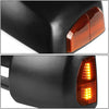 Replacement for Tundra Black Manual Folding w/Amber LED Signal Towing+Adjustable Blind Spot Mirror