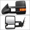 Replacement for Silverado/Sierra K2XX Heated Power Smoked Signal Extendable Towing Side+Corner Blind Spot Mirror