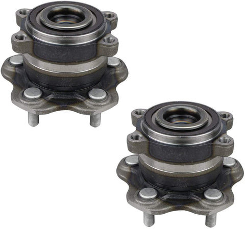 Bodeman - Pair 2 Rear Wheel Bearing and Hub Assembly 5 LUG w/ABS for 2009-2014 Murano 2WD/ 2011-2017 Quest | 512407