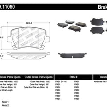 StopTech 309.11080 Street Performance Rear Brake Pad