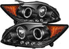 Spyder 5073303 Scion TC 08-10 Projector Headlights - LED Halo -Replaceable LEDs - Black - High H1 (Included) - Low 9006 (Included) (Black)