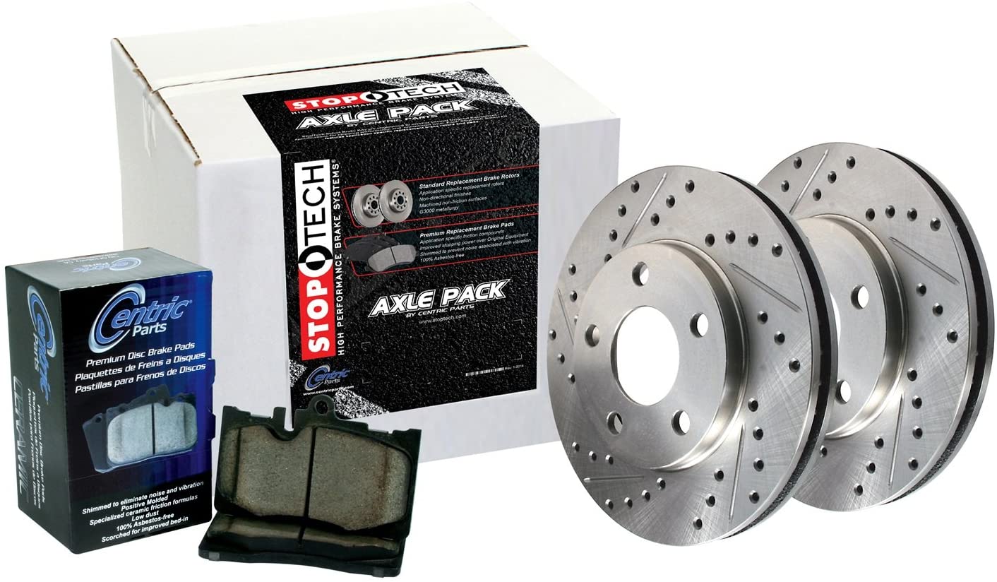 Stoptech 979.42032R Sport Axle Pack Drilled Rotor, Rear