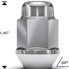 White Knight 1706S-20AM Chrome M12x1.25 Bulge Acorn Lug Nut, 20 Pack