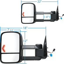 Fit System Passenger Side Towing Mirror for Escalade, Avalanche, Suburban, Tahoe, Yukon, Silverado, Sierra, Silverado/Sierra Classic, Arrow Signal, Foldaway, Power Heated