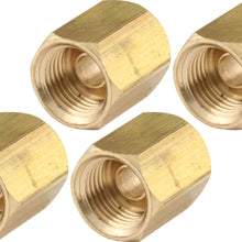 Allstar ALL50131 1/4" Inverted Flare Union Brass Brake Line Adapter Fitting, (Pack of 4)