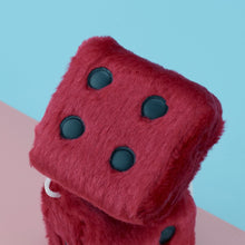 WINOMO 2.8 Inch Red Fuzzy Dice Auto Car Rearview Mirror Hanging Accessories for Car Decoration
